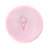 Mini Melting Ice Cream Stamp creating fun ice cream design.