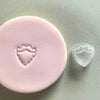 Mini Santa Beard Cookie Stamp used to create decorated fondant cookie