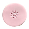 fondant cookie with sun stamp design