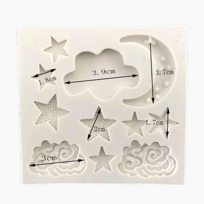 Starry Night Baby Silicone Mould Fondant Cake Cookie Decoration