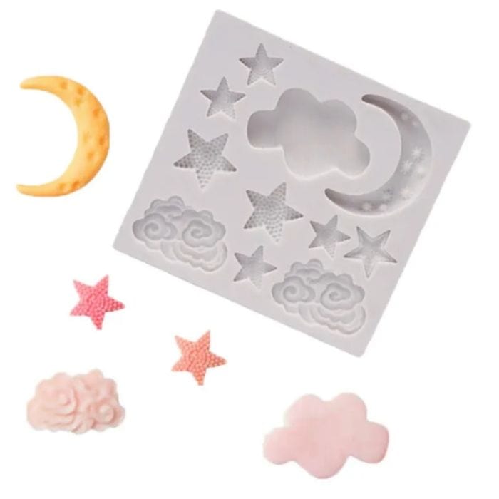 Starry Night Baby Silicone Mould Fondant Cake Cookie Decoration
