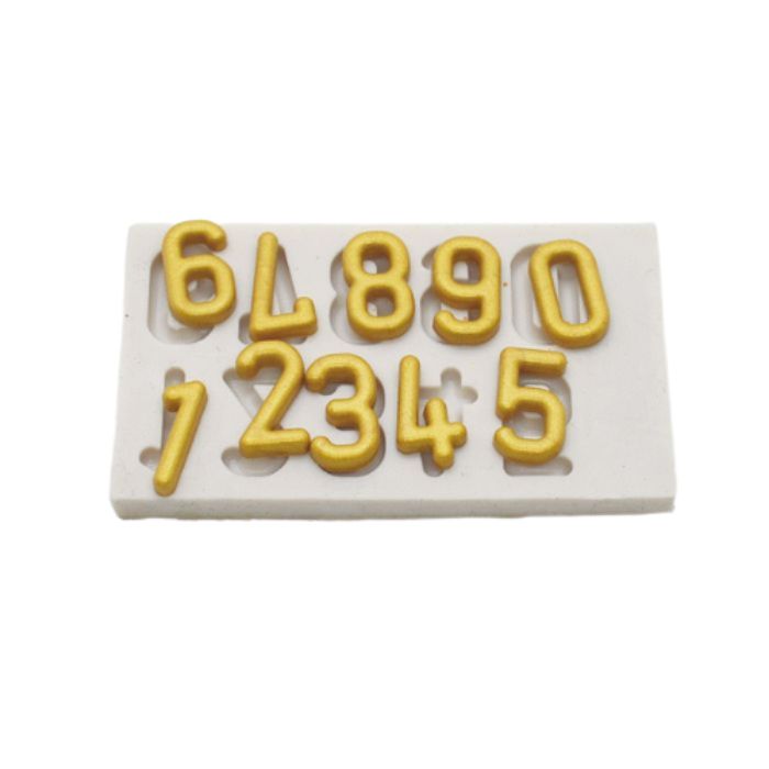 Number Silicone Mould 0-9 Cookie Cake Dessert Decorating Tool