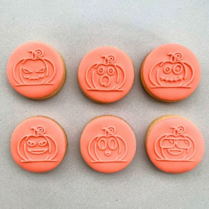Pumpkin Asylum Halloween Mini Cookie Stamp Fondant Embosser Set