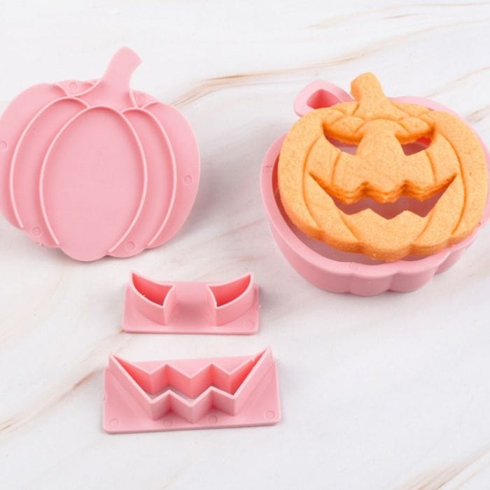 Pumpkin Faces Halloween Cookie Cutter Stamp Embosser Set