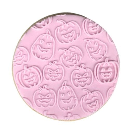 Pumpkin Party Halloween Cookie Stamp Fondant Embosser Background