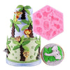 Safari Animals Silicone Mould For Fondant Cakes Cookies Mold Desserts