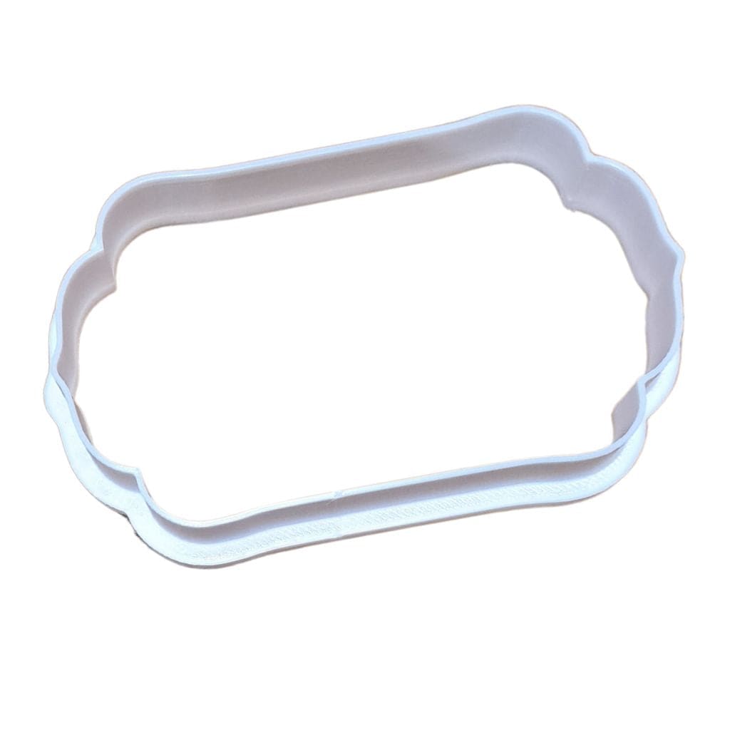 Fancy plaque cookie cutter perfect for personalised cookies