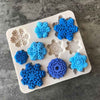Load image into Gallery viewer, Snowflake Silicone Mold Set for Christmas Baking