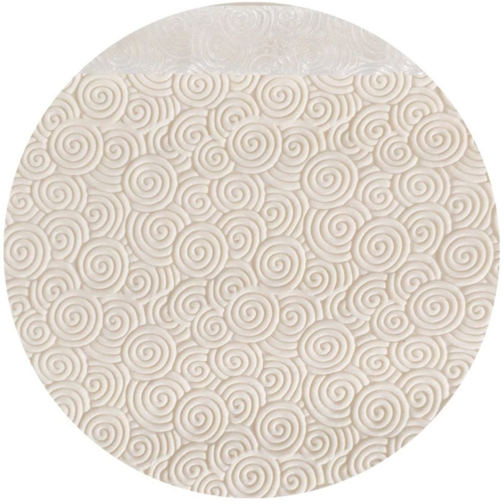 Swirls Embossed Rolling Pin Engraved Cookie Baking Decorative