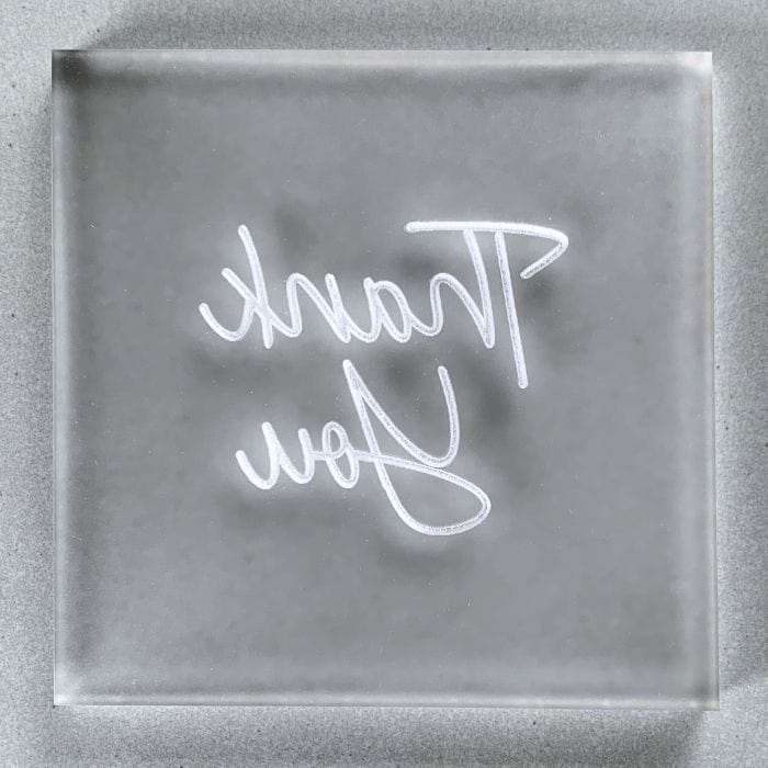 Thank You Cursive Cookie Stamp