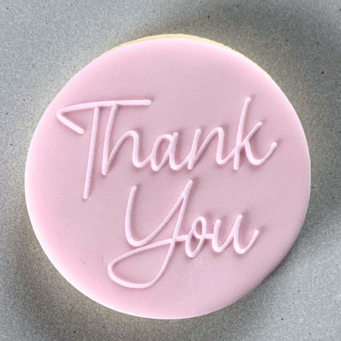 Thank You Cursive Cookie Stamp