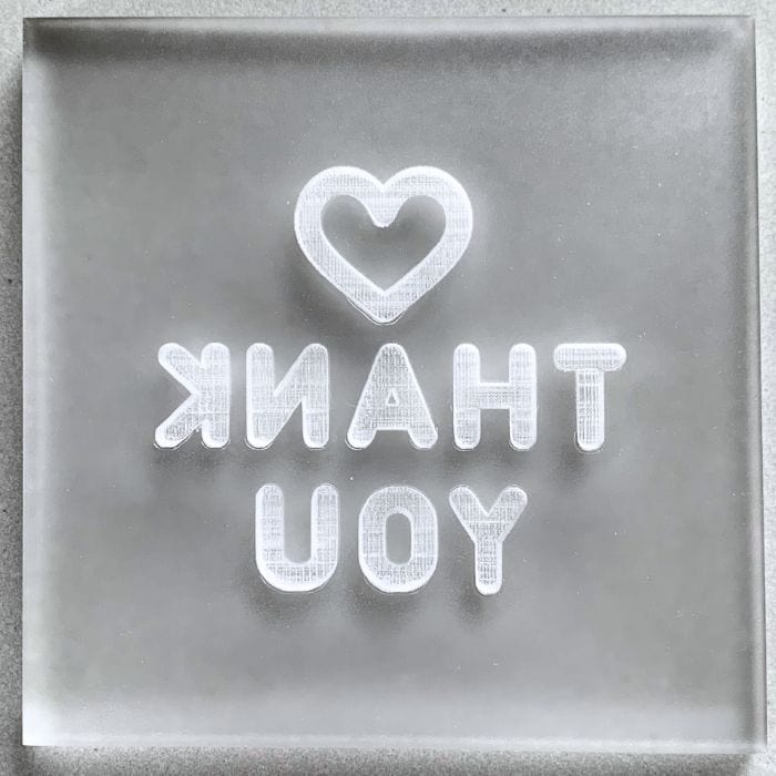 Thank You Heart Cookie Stamp