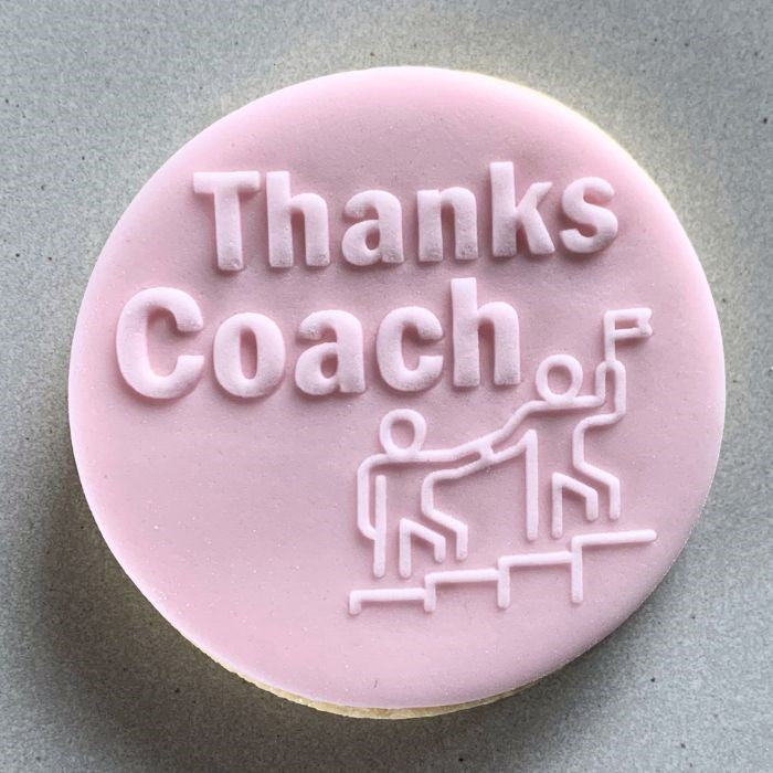 Thanks Coach Cookie Stamp Fondant Embosser