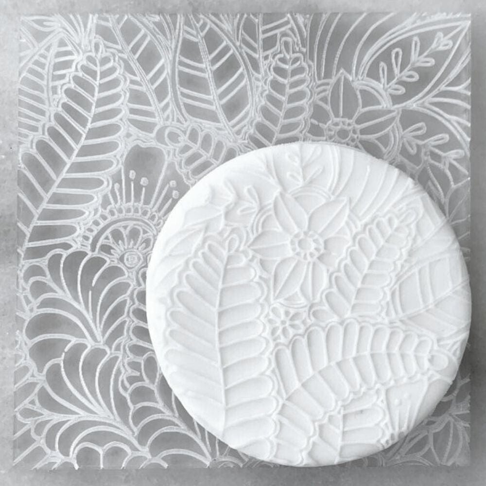 Tropical Leaves Cookie Stamp