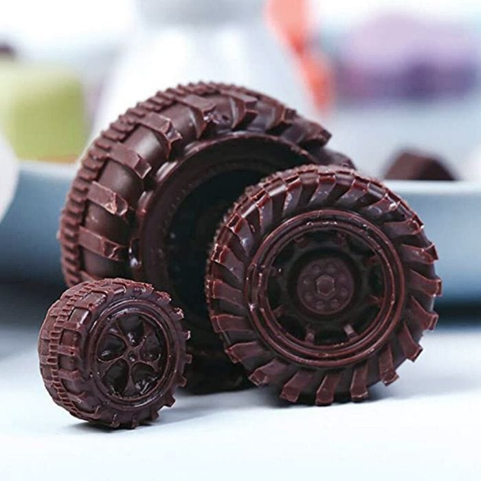 Tyre Silicone Mould Set For Fondant Cakes Cookies Desserts