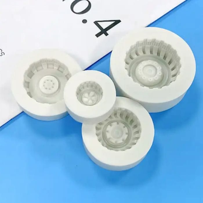 Tyre Silicone Mould Set For Fondant Cakes Cookies Desserts