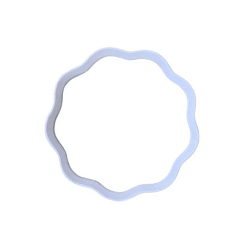 Wavy Circle Cookie Cutter 75mm