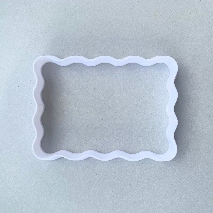 Wavy Rectangle Cookie Cutter 90mm x 65mm