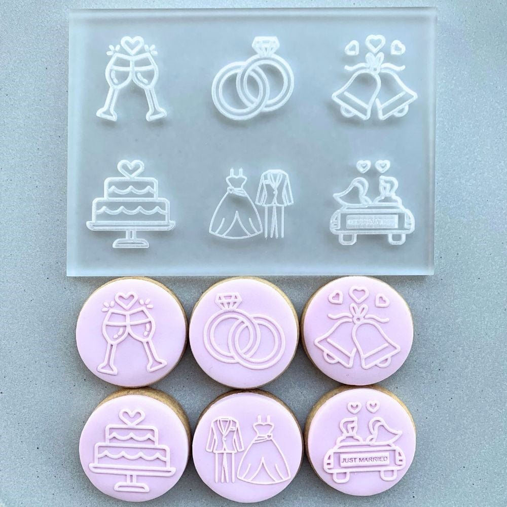 Celebration Bundle Mini Cookie Stamp Fondant Embosser Set