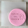 Wine Celebration Personalised Raised Fondant Debosser Cookie Stamp