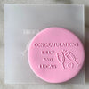 Wine Celebration Personalised Raised Fondant Debosser Cookie Stamp