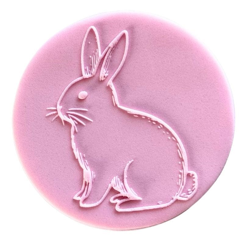 Woodland Bunny fondant cookie embosser
