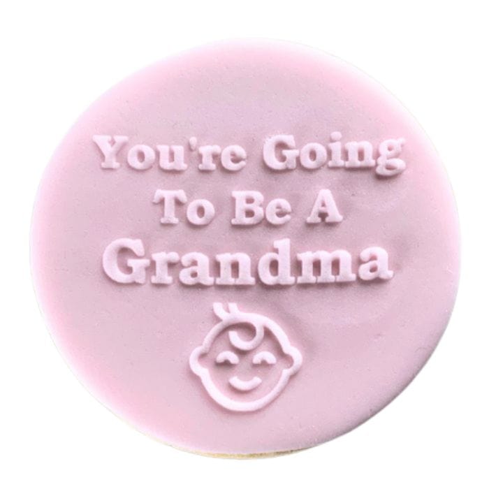 Baby Reveal For Grandpa/Grandma Cookie Stamp