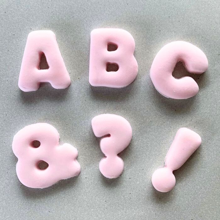 A-Z Alphabet Cookie Cutters For Fondant Dough Baking Supplies