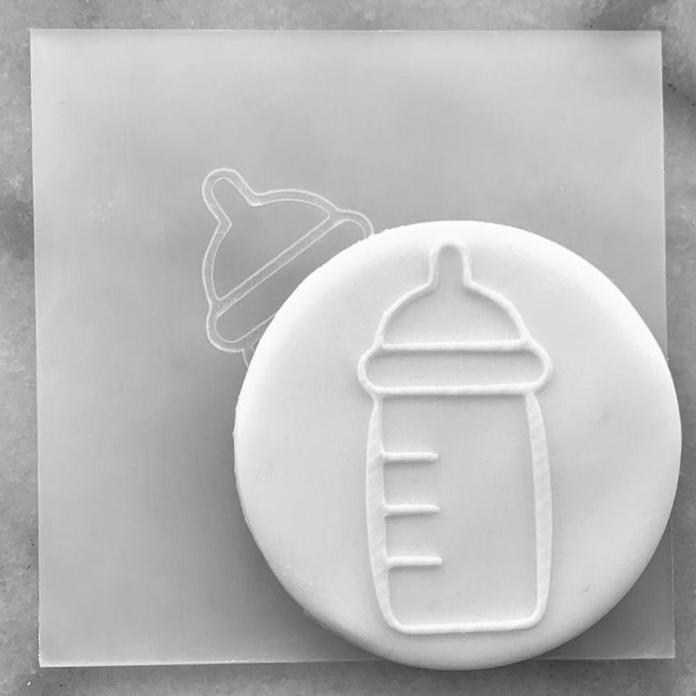 Baby Bottle Acrylic Debosser Cookie Stamp Raised Fondant