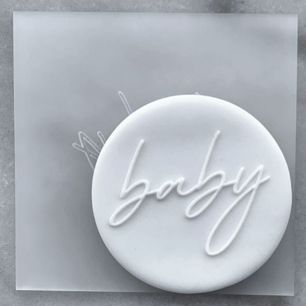 Baby Cursive Cookie Stamp – Pixie Patio