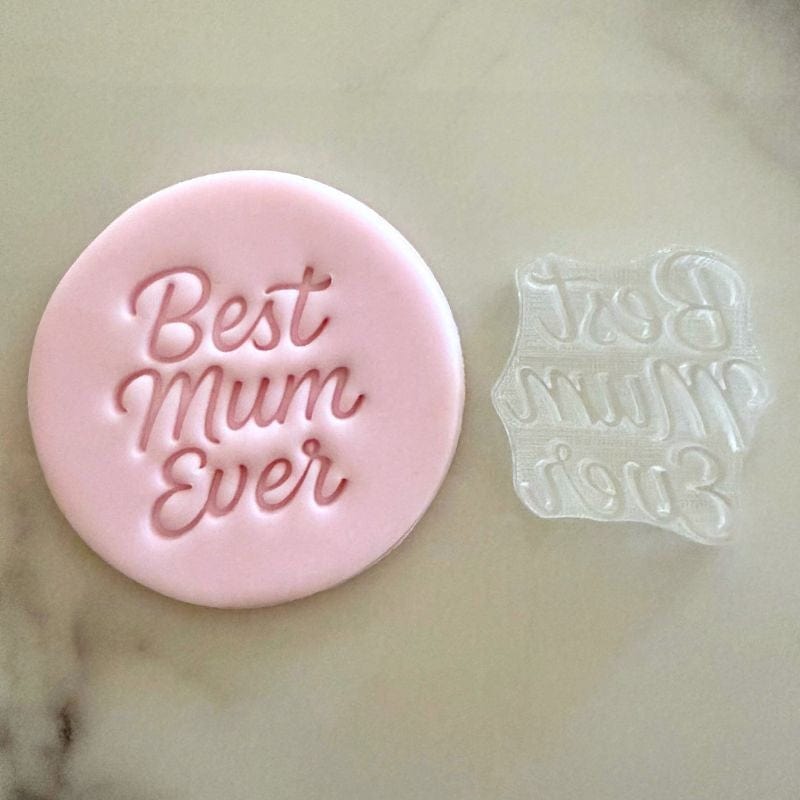 Best Mum Ever cookie stamp and fondant – thoughtful baking stamp for mum’s special treats
