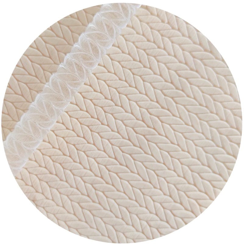 Braid Pattern Large Embossed Rolling Pin Engraved Cake Pie Baking