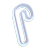 Candy Cane cookie cutter – top view on white background