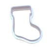 Christmas Stocking cookie cutter – top view on white background