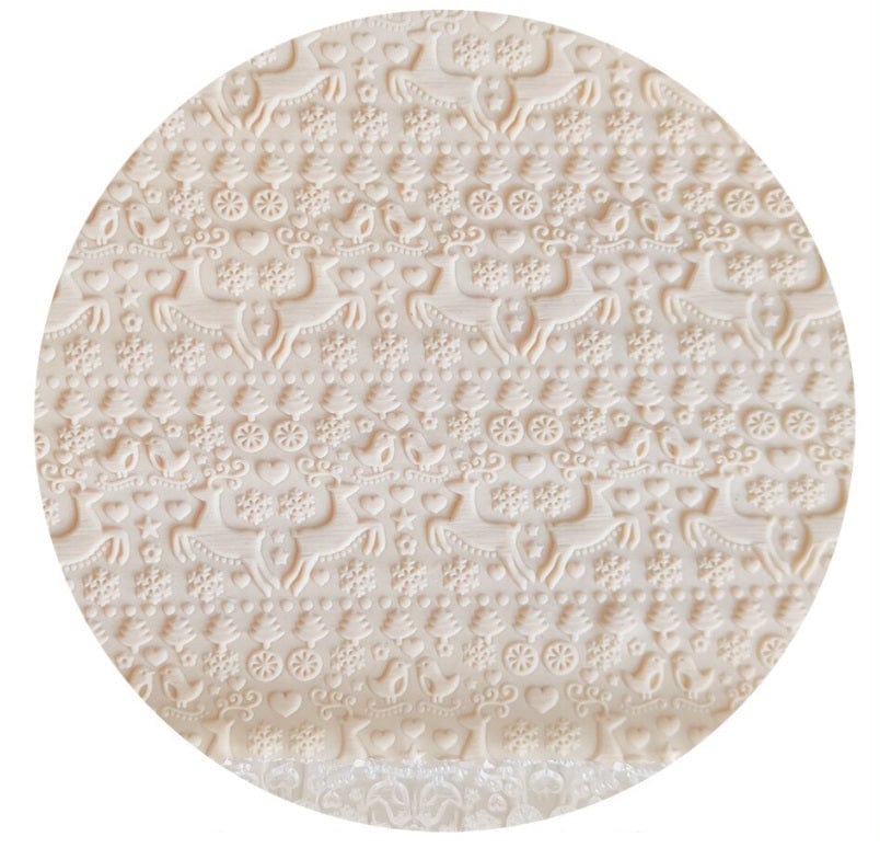 Acrylic Embossed Rolling Pin - Christmas Jumper Design | Perfect for Fondant Cookies