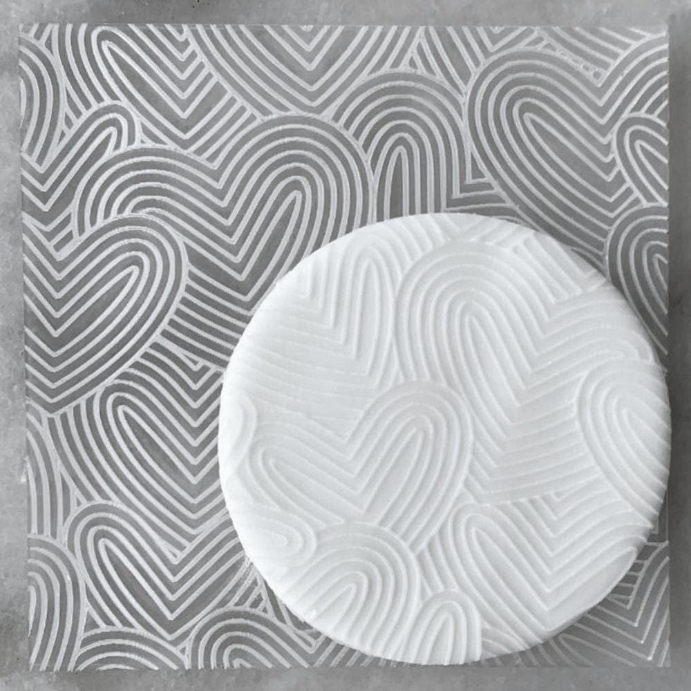 Fine Love Hearts Cookie Stamp