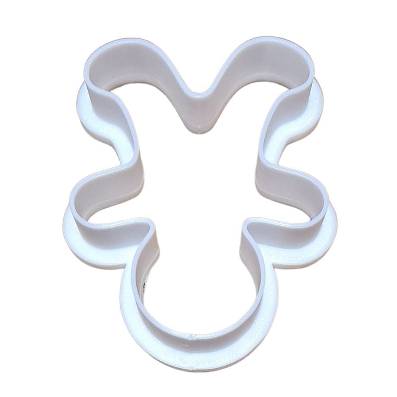 Gingerbread Man cookie cutter – angled view showing shape and depth