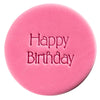 happy birthday retro cookie stamp fondant design