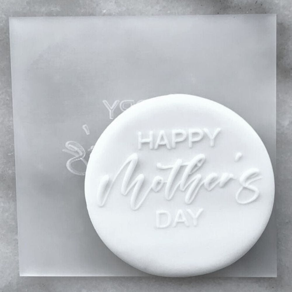 Happy Mother's Day V2 Debosser Cookie Stamp Raised Fondant