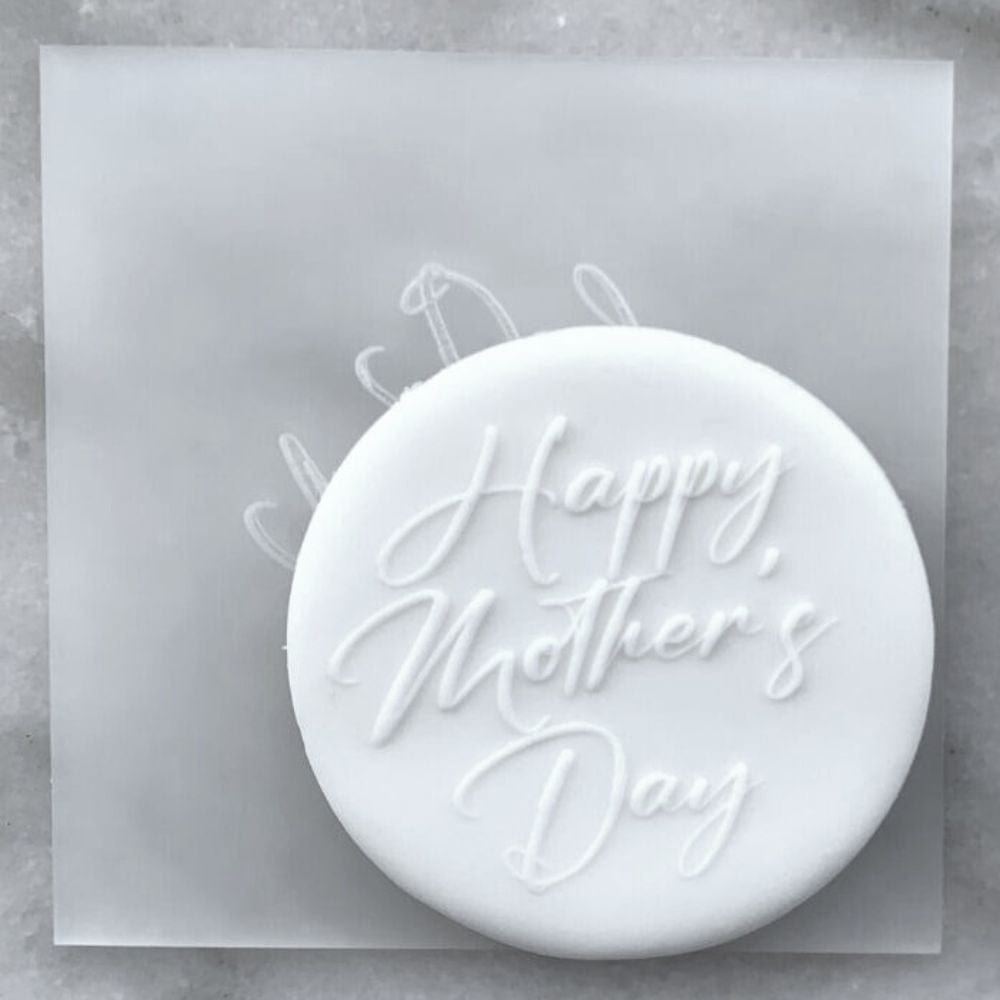 Happy Mother's Day V4 Debosser Cookie Stamp Raised Fondant