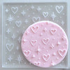 hearts and stars fondant cookie stamp for romantic baking