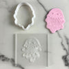 fondant cookie with embossed jellyfish design