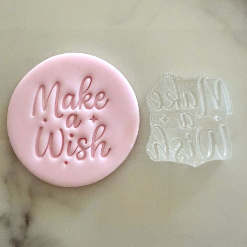 Make a Wish cookie stamp and fondant – magical design for festive baking and birthday gifts