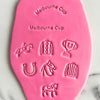 melbourne cup horse racing cookie stamp set – horse trophy jockey hat fondant cookies race day theme