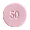 Mini 50 fondant cookie stamp design – perfect for milestone birthday or anniversary cookies