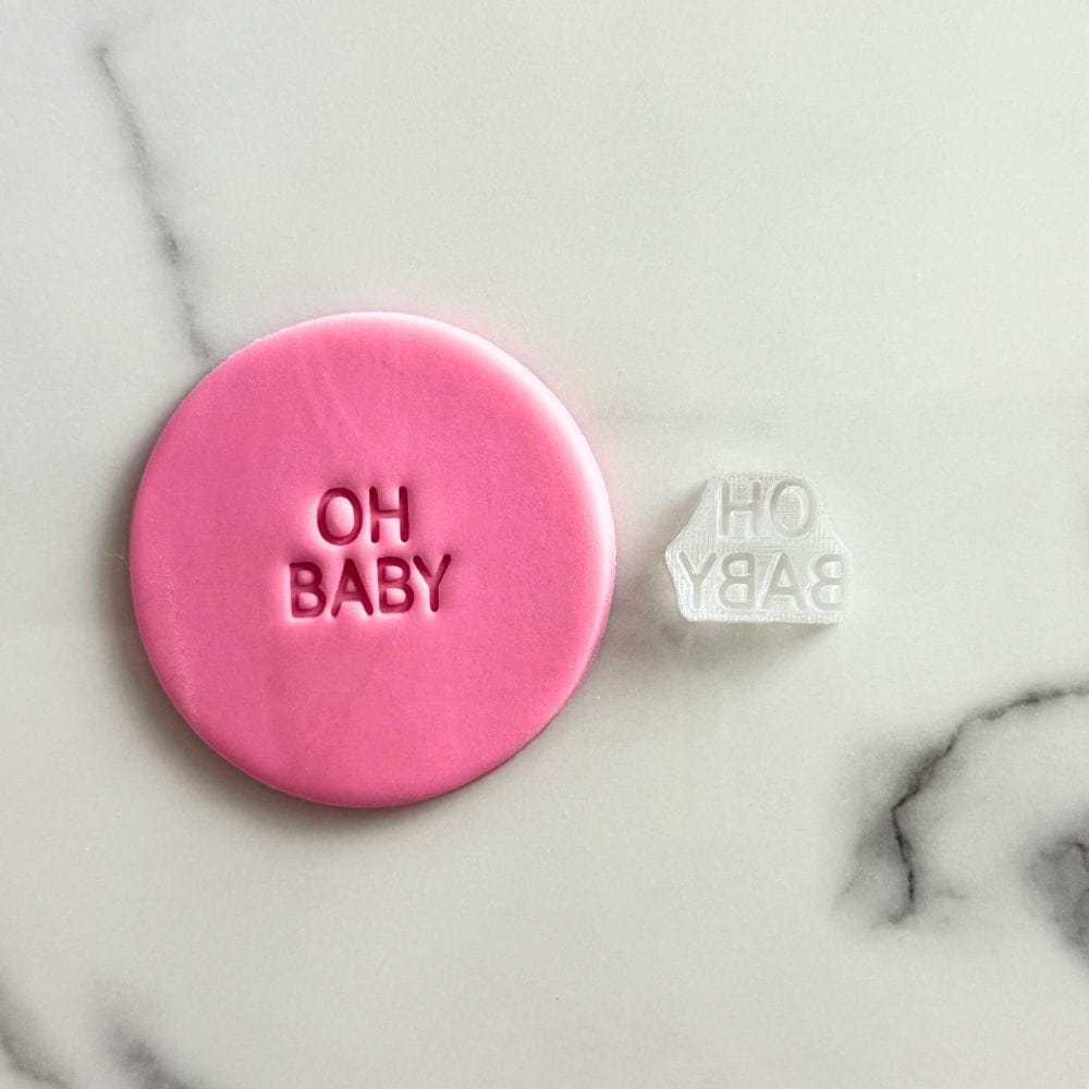 Oh baby cookie stamp