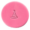 mini celebration party hat cookie stamp fondant design