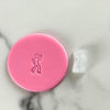 mini disco dancer fondant cookie stamp with embossed detail