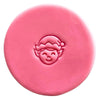 mini elf christmas cookie stamp fondant design