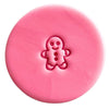 mini gingerbread man christmas cookie stamp fondant design